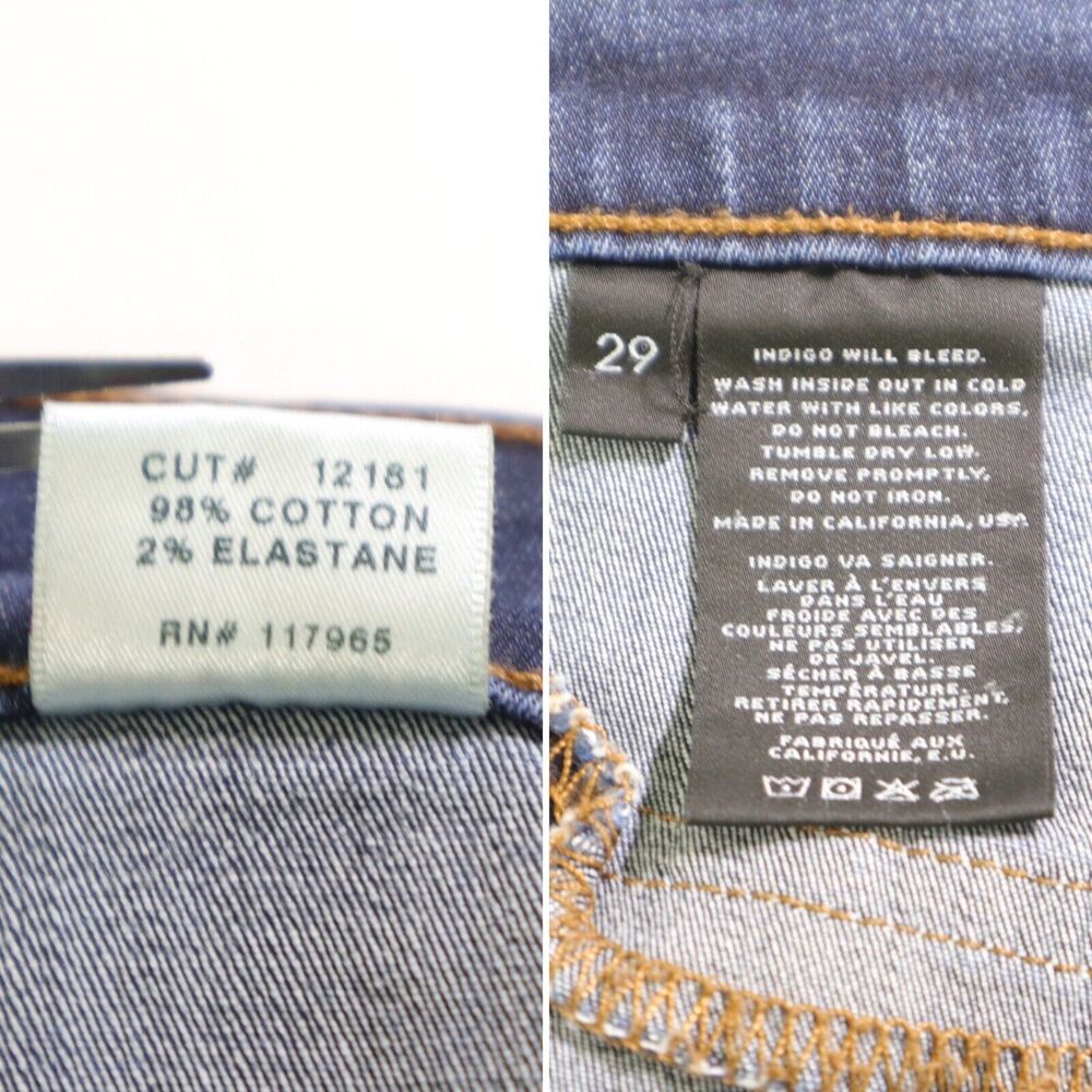 J Brand Size 29 Super Skinny Jeans Mid Rise Starless Dark Wash - Picture 9 of 10